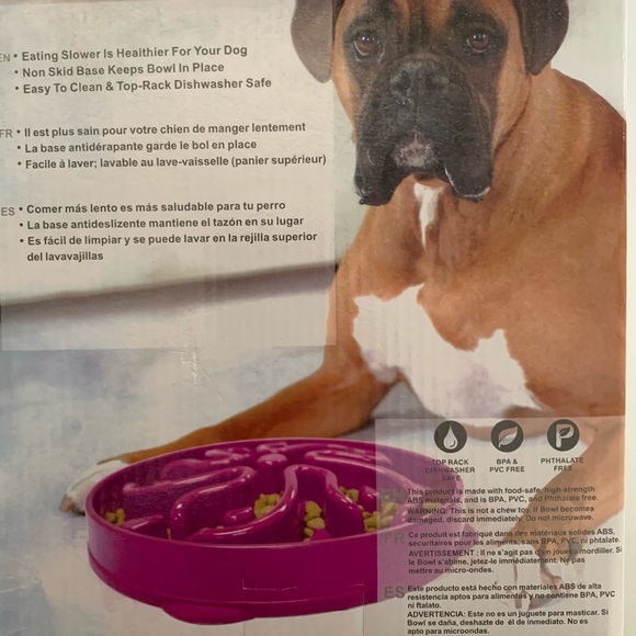 BOWL MINI Play With Your Food Purple Bowl Holds 2 Cups - Picture 5 of 6